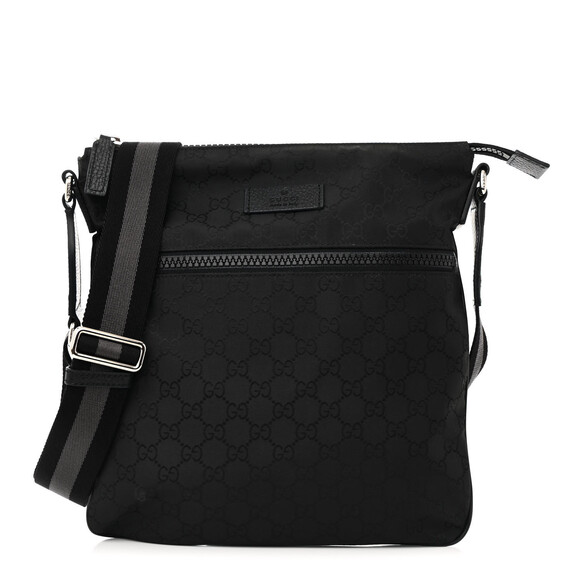 Gucci Nylon Small Flat Messenger Bag #187777G58B - Picture 1 of 15